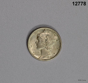 1943 MERCURY DIME BU! #12778