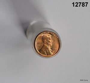 1955 S LINCOLN SCARCE DATE CENT GEM RED BU ROLL! #12787