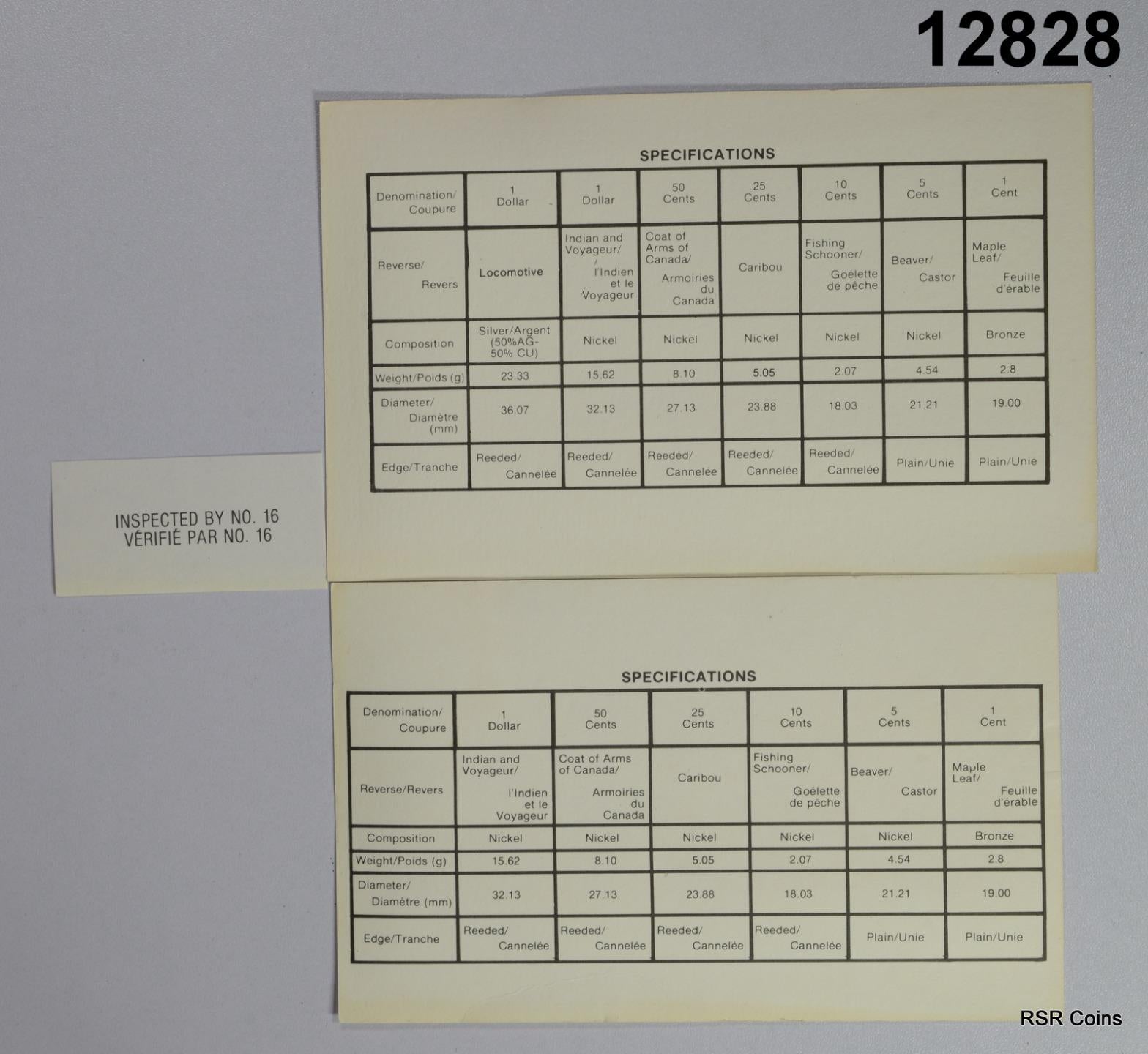 1975, 82, 84, 87 CANADA 7 COIN SET PL WITH 50% SILVER DOLLAR #12828