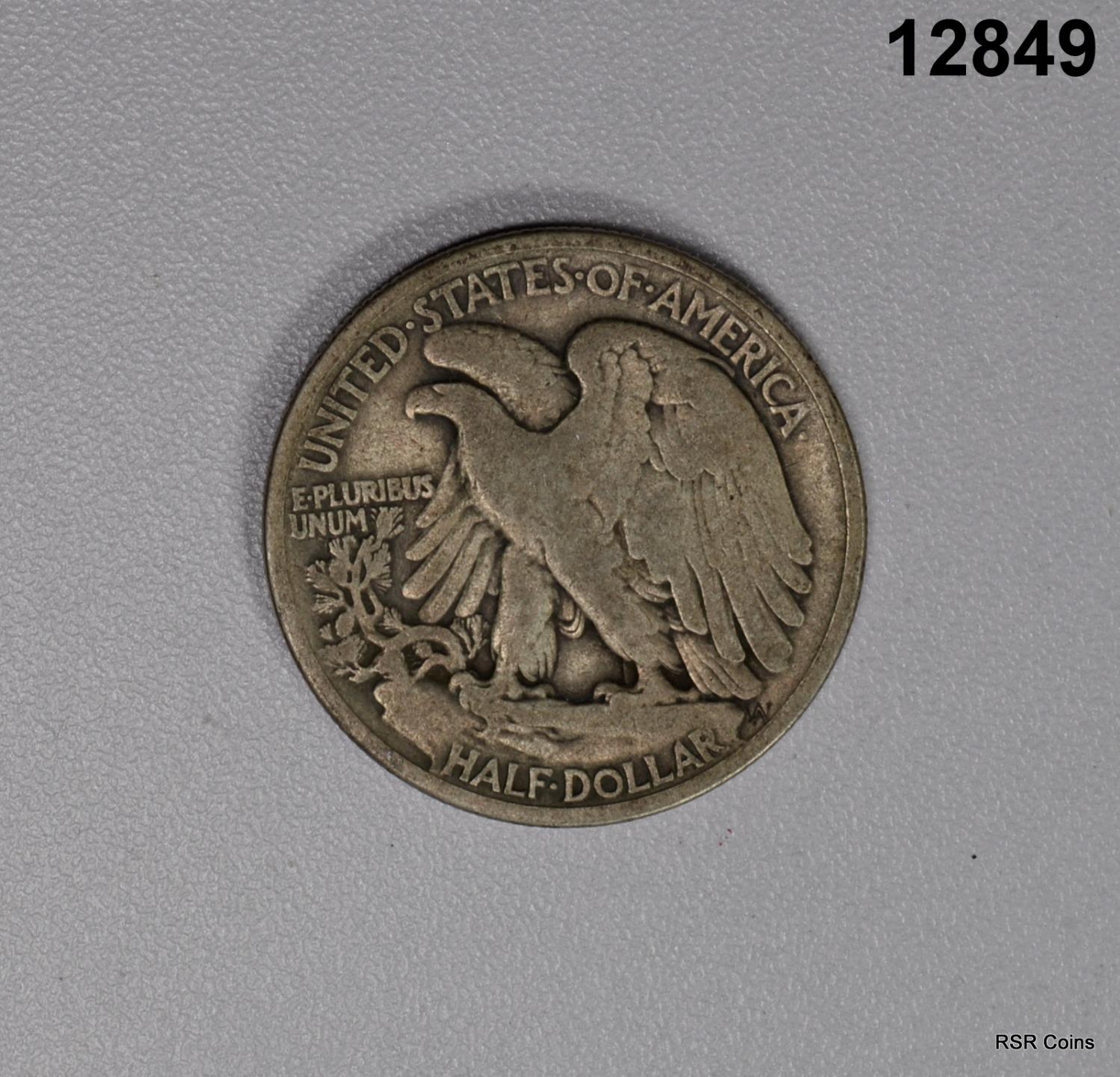 1918 WALKING LIBERTY HALF DOLLAR FINE! #12849