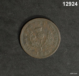 1823 NOVA SCOTIA HALF PENNY TOKEN! #12924