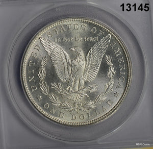 1880/79S MORGAN SILVER DOLLAR VAM8 MEDIUM S TOP 100 ANACS CERTIFIED MS62 #13145