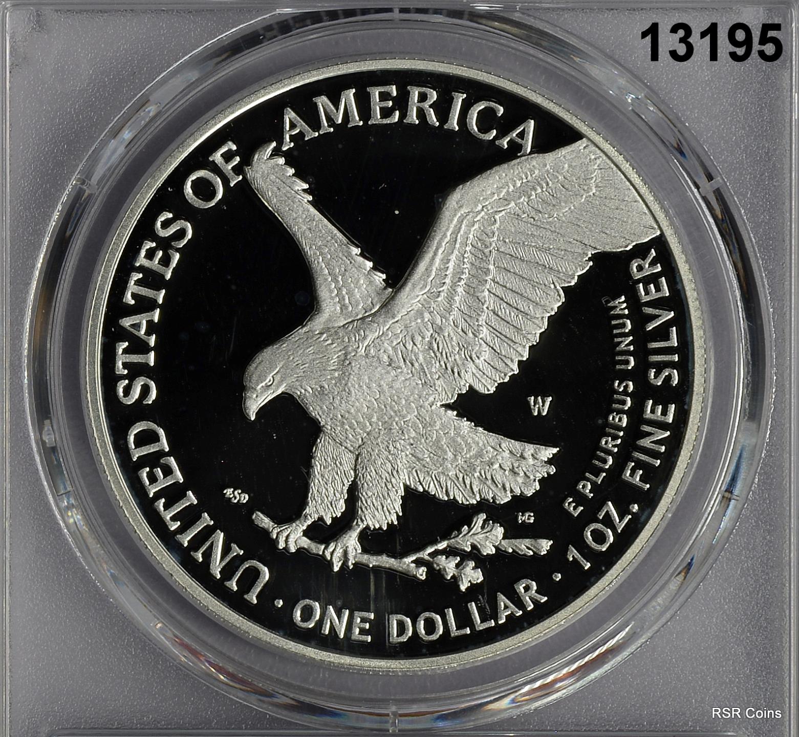 2022 W PROOF SILVER EAGLE PCGS CERTIFIED PR70 DCAM FIRST STRIKE FLAG! #13195