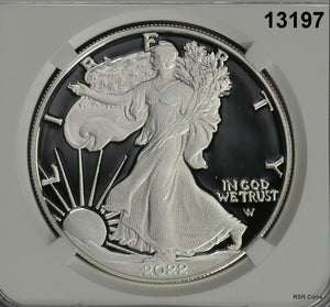 2020 S PROOF SILVER EAGLE NGC CERTIFIED PF70 ULTRA CAMEO 1ST DAY OF ISSUE #13197