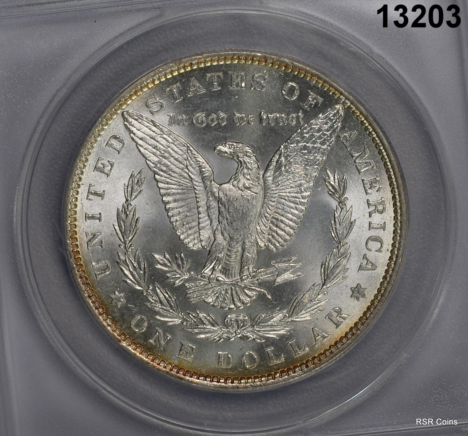 1886 MORGAN SILVER DOLLAR ANACS CERIFIED MS66 GEM FLASHY! #13203