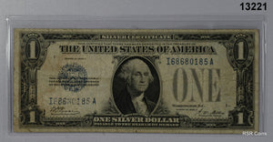 1928 A $1 FUNNY BACK BLUE SEAL SILVER CERTIFICATE #13221