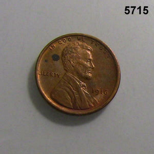1916 LINCOLN CENT UNCIRCULATED OBVERSE SPOT #5715