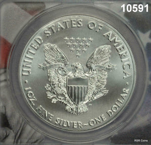 2021 $1 SILVER EAGLE TYPE 1 ANACS CERTIFIED MS70 FIRST STRIKE PERFECT! #10591