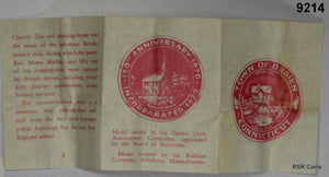 1970 150TH ANNIVERSARY OF TOWN OF DARIEN CT (1820) STERLING SILVER! #9214
