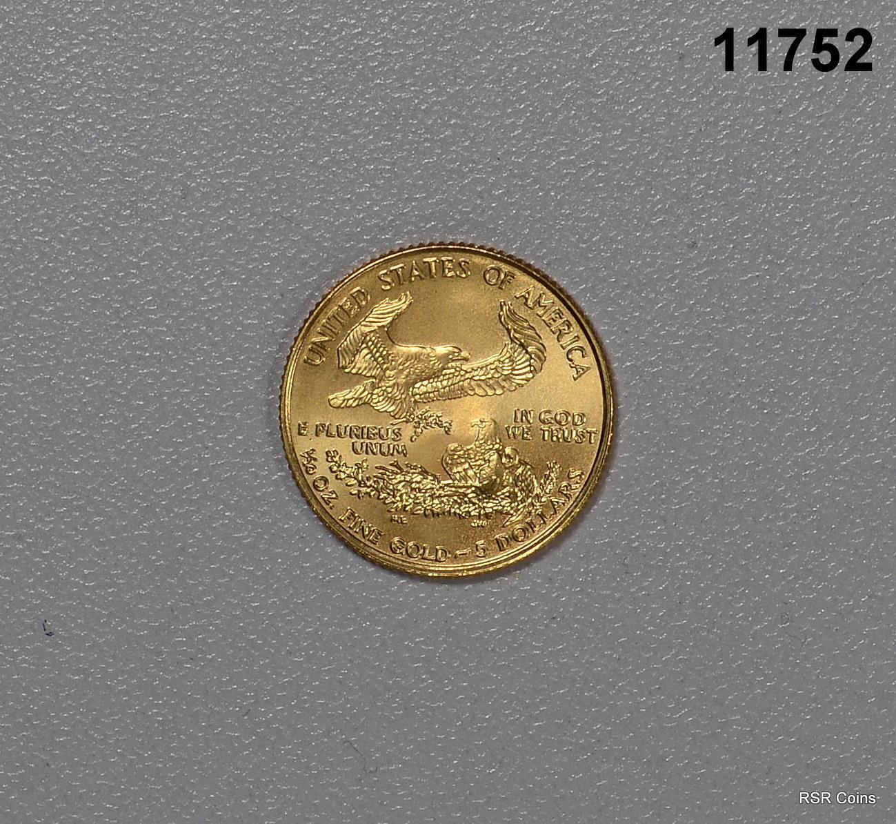 1995 1/10TH OZ $5 GOLD AMERICAN EAGLE BU! #11752