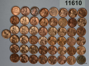 PARTIAL 1945 BU ROLL (49 COINS) LINCOLN CENTS #11610