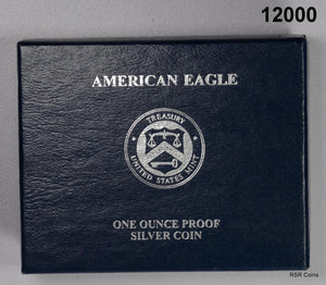 2011 W PROOF SILVER EAGLE MINT BOX & COA GEM!! #12000