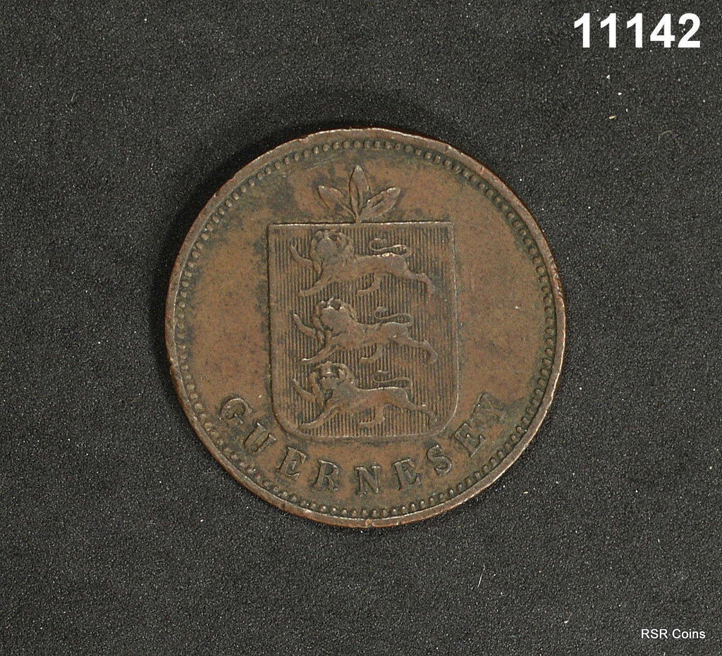 1830 GUERNSEY 4 DOUBLES NICE DETAIL #11142