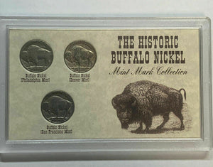 The Historic Buffalo Nickel Mint Mark Collection P-D-S. * DEALER LOT 10 SETS *