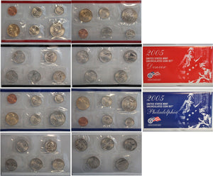 2005 PD US Mint Set (OGP) 22 coins ORIGINAL U.S. MINT SET GEM COINS!