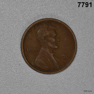 1922 D LINCOLN CENT REVERSE RUST VF SCARCE DATE! #7791