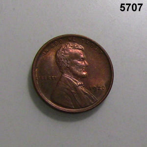 1920 LINCOLN CENT UNCIRCULATED CLEANED #5707