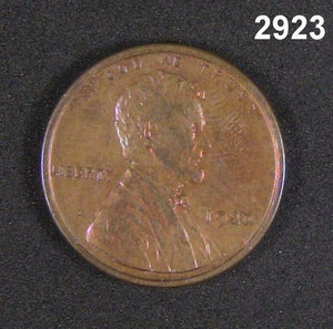 1920 LINCOLN WHEAT PENNY! CH UNC RED BROWN #2923