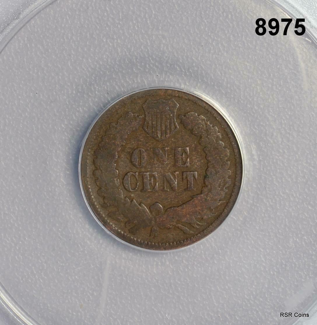 1868 INDIAN HEAD CENT ANACS CERTIFIED GOOD 6 NICE! #8975