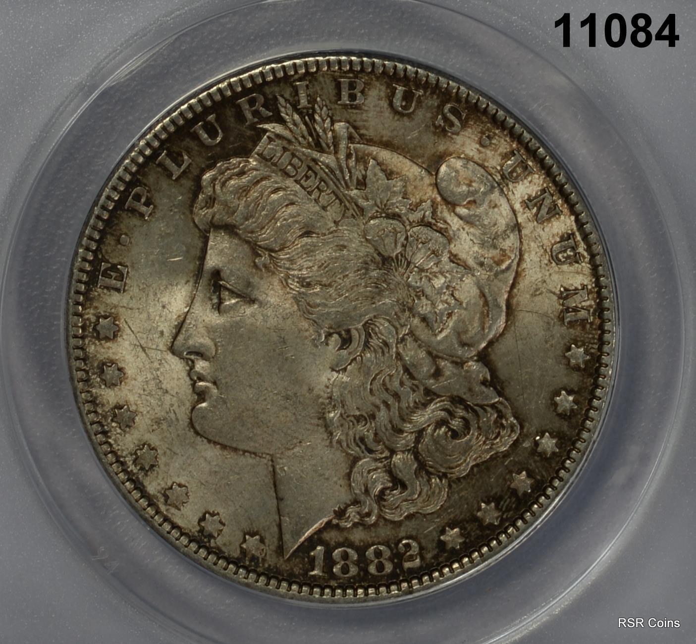 1882 MORGAN SILVER DOLLAR ANACS CERTIFIED MS63 GOLDEN! #11084