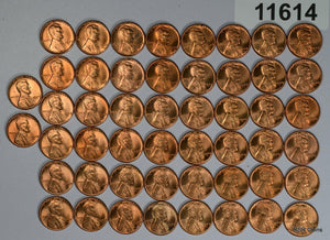 1948 D CHOICE BU ROLL (50 COINS) LINCOLN CENTS! #11614