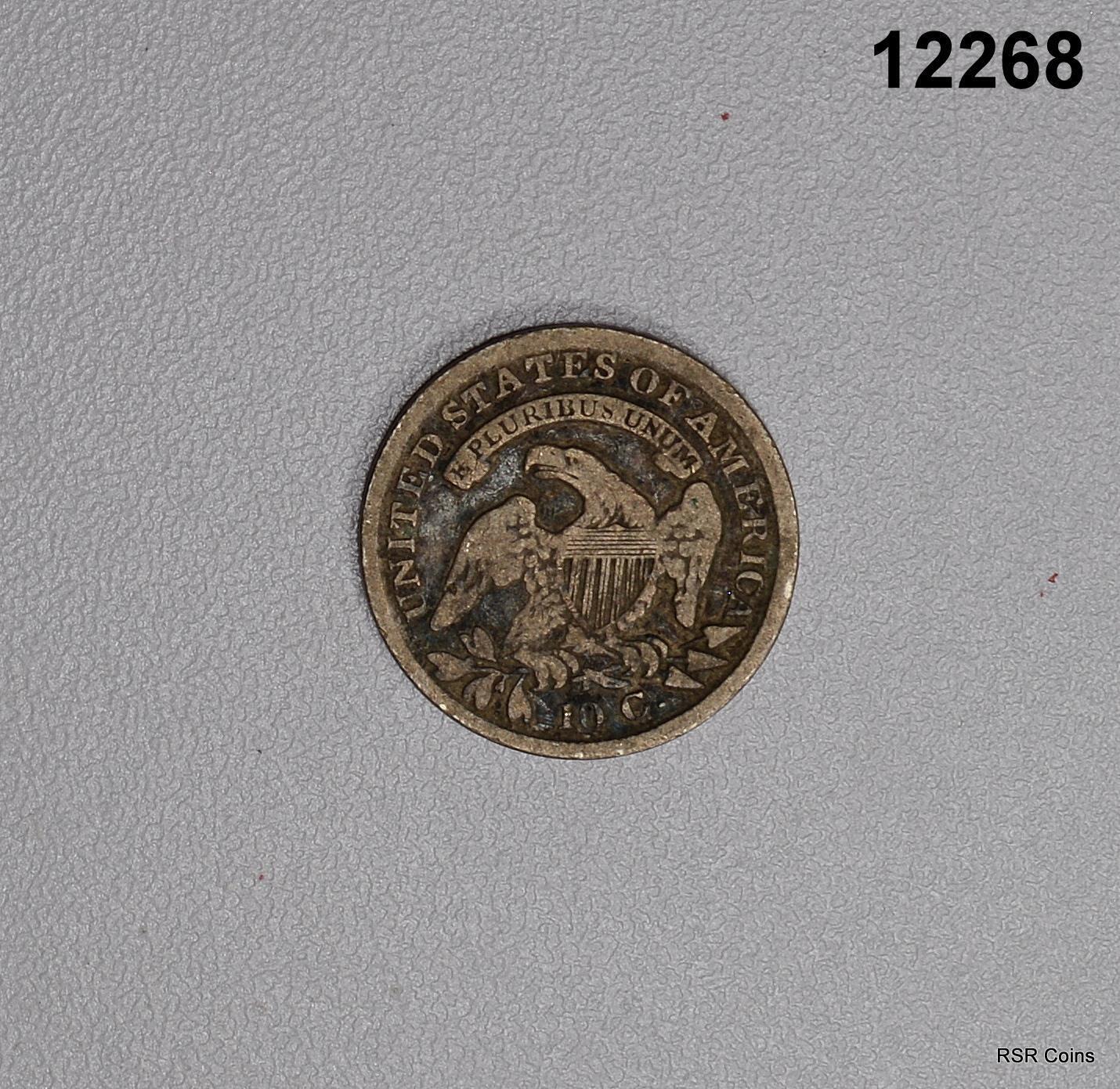 1836 CAPPED BUST DIME FINE! #12268