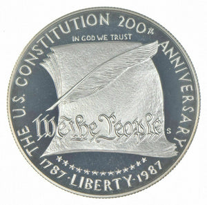 1987 GEM Proof Constitution Commemorative Silver Dollar $1 #10113