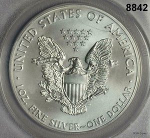 2010 & 2011 ANACS CERTIFIED SILVER EAGLE 2 COIN SET #8842