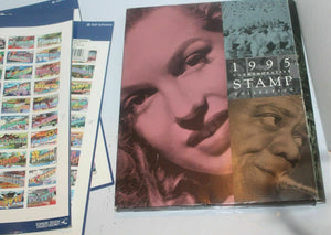 1995 USA USPS COMMEMORATIVE STAMP COLLECTION BOOK STAMPS INCLUDED