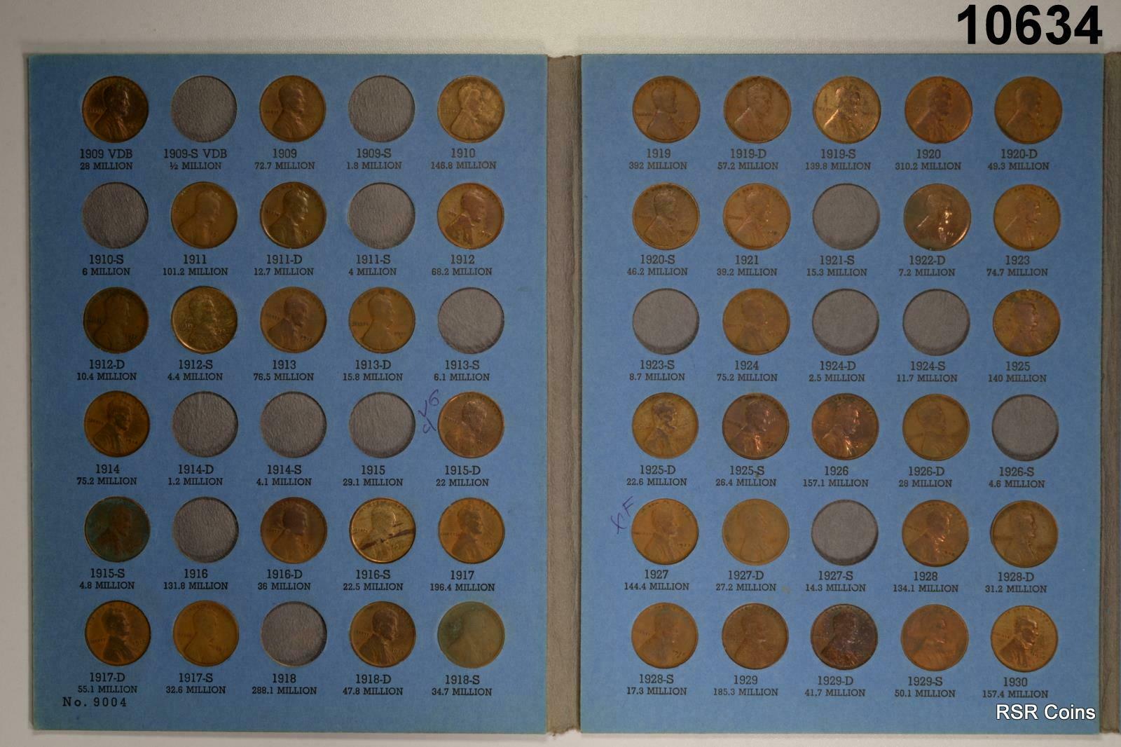 G-F EARLY LINCOLN STARTER COLLECTOR 69 COIN SET AS SHOWN SOME CLEANED#10634