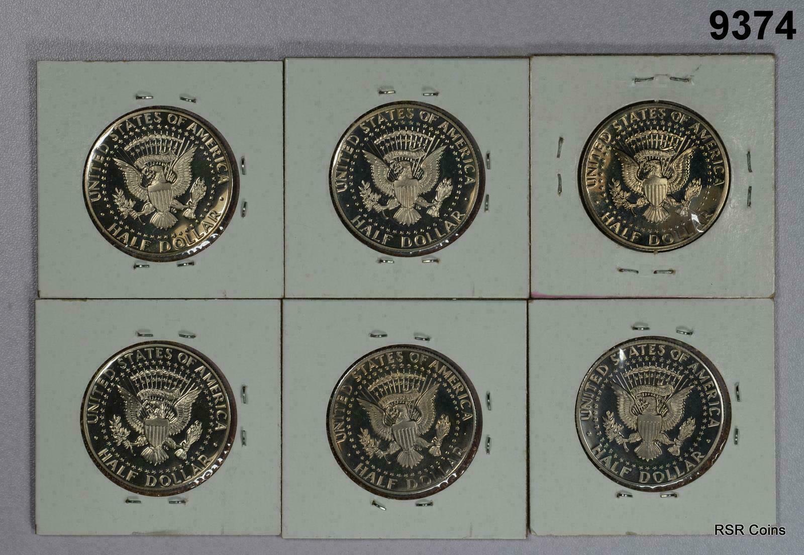 LOT OF 13 PROOF KENNEDY HALF PF65- 68+!! OLD LOT!! #9374