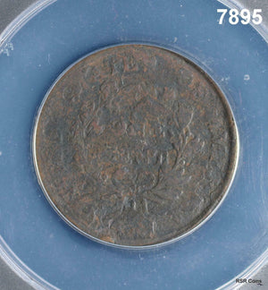1802 LARGE CENT ANACS CERTIFIED VG8 CORRODED #7895