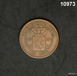 1898 DUTCH INDIES 2 1/2 CENTS COPPER NICE! #10973