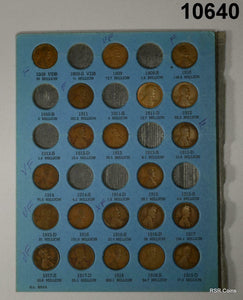 G-XF EARLY LINCOLN STARTER COLLECTOR 21 COIN SET AS SHOWN! #10640