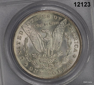 1881 CC MORGAN SILVER DOLLAR PCGS CERTIFIED MS65 OGH & GREEN CAC FROSTY! #12123