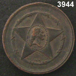 1863 CIVIL WAR TOKEN GEORGE HYENLEIN 23 CHRISTIE ST. WASHINGTON OBVERSE  #3944