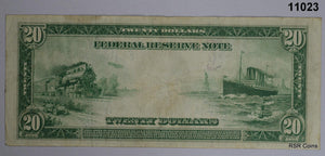 1914 US FEDERAL RESERVE $20 NOTE 6-F ATLANTA GA VF+/XF!! WOW! #11023
