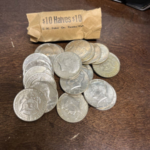 Roll (20) Of MIXED DATE Kennedy Half Dollars. 40% Silver ROLL DEL.