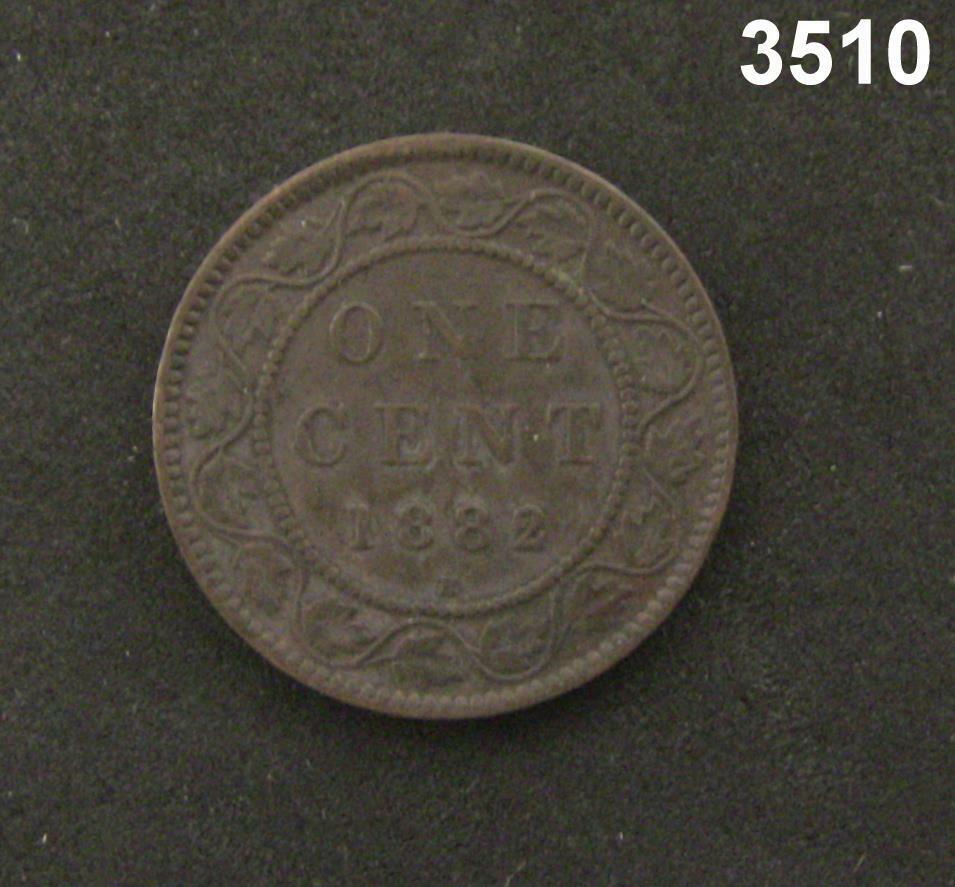 1882 H CANADA ONE CENT XF! #3510