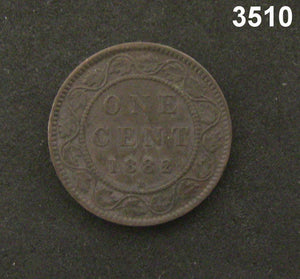 1882 H CANADA ONE CENT XF! #3510