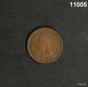1891 INDIAN CENT AU! #11005