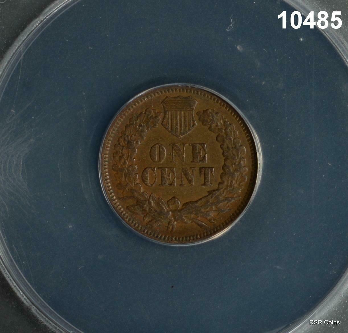 1868 INDIAN CENT ANACS CERTIFIED VG10 ORIGINAL!! #10485