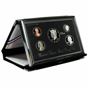 1993 Premier US Mint Silver Proof set (OGP) - 90% Silver Kennedy Black Box & COA