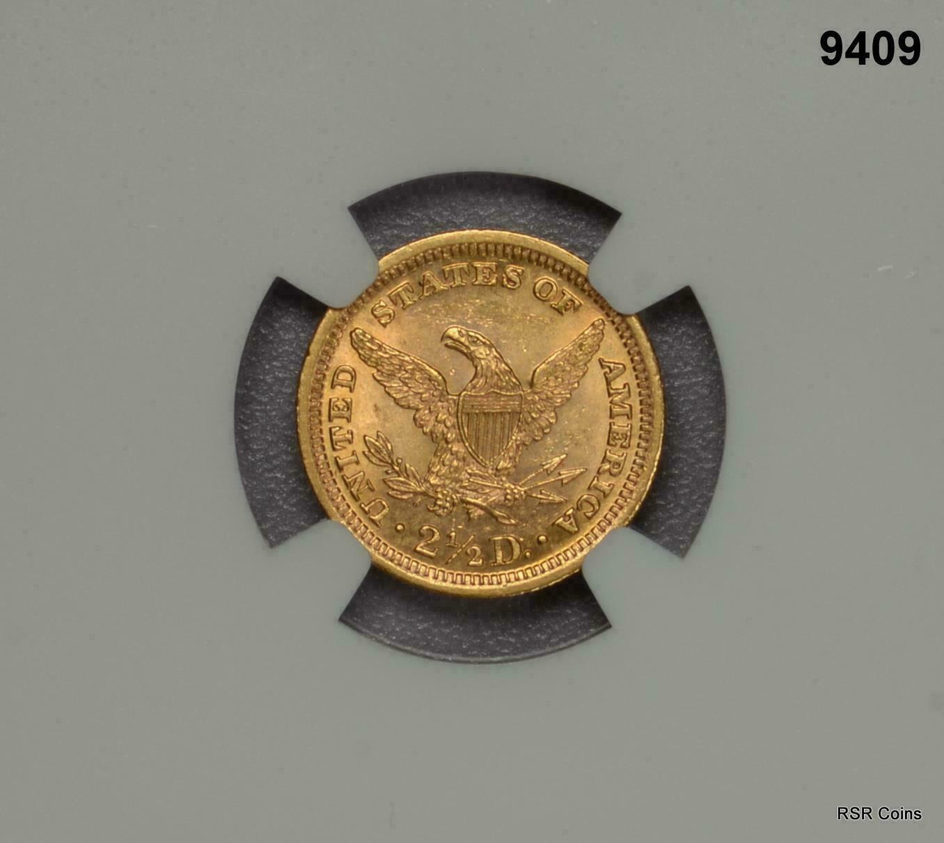1898 $2 1/2 GOLD LIBERTY MINTAGE 24,000! NGC CERTIFIED MS63!! FLASHY! #9409