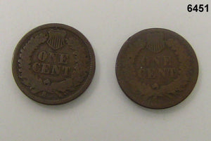 1864 & 1874 INDIAN CENT 2 COIN LOT #6451