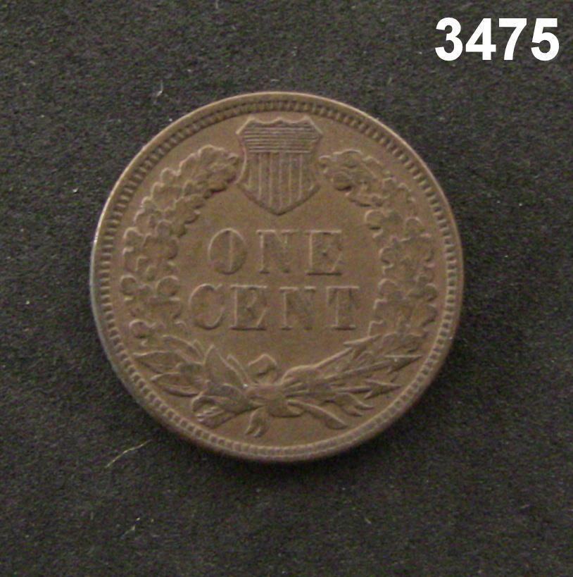 1909 INDIAN CENT AU! #3475
