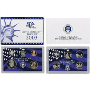 2003 US MINT PROOF SET GEM PROOF SET IN ORIGINAL MINT BOX WITH COA!