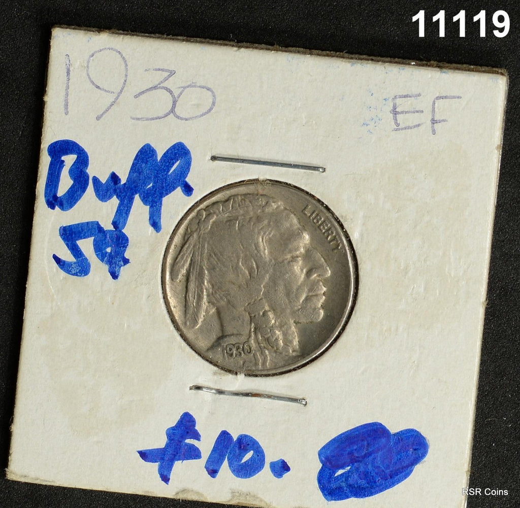 1930 BUFFALO 5 CENT EF #11119