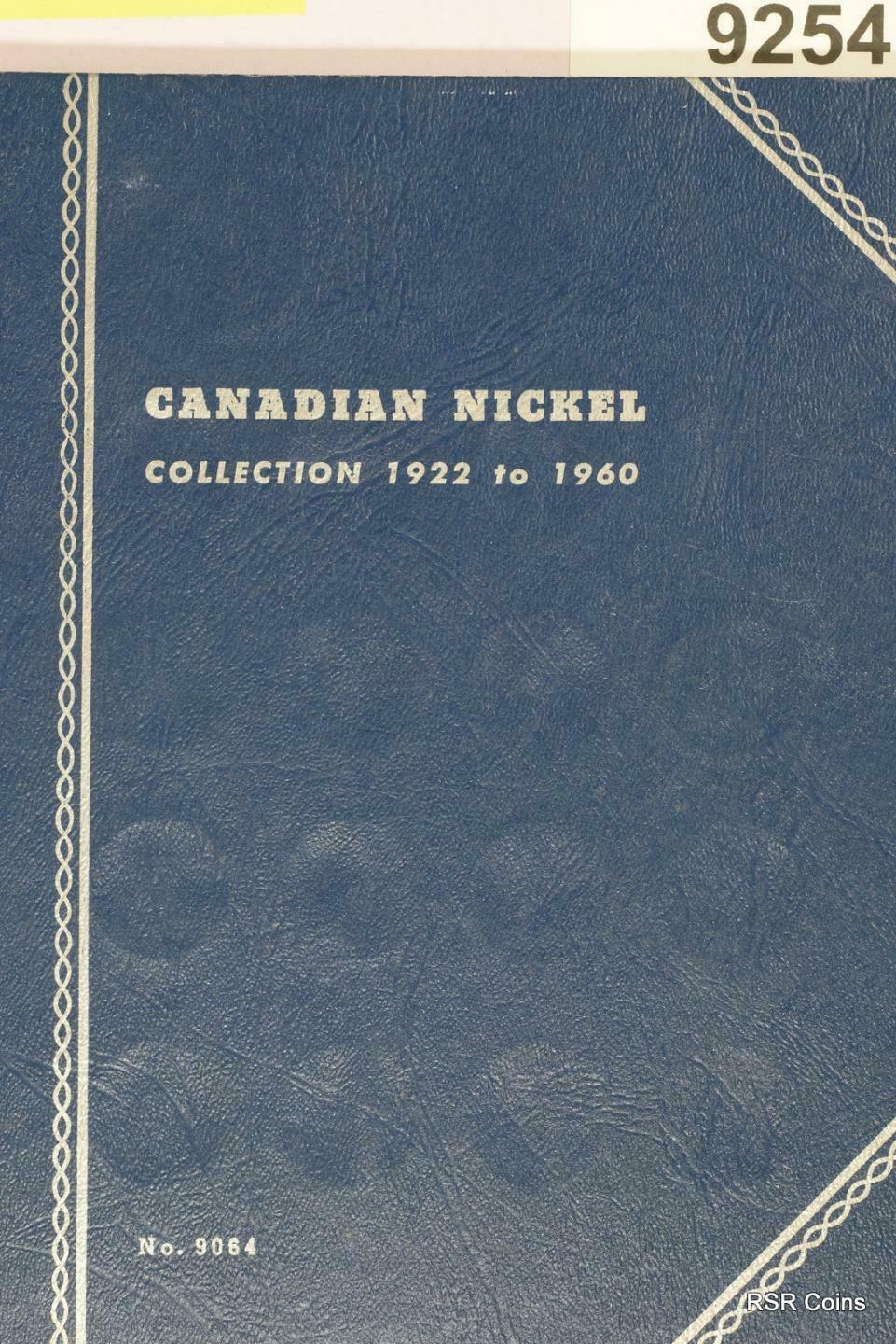 1922-1960 CANADIAN NICKEL 46 COIN SET INCLUDING '26 NEAR & FAR! #9254