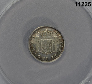 1825- P, JL BOLIVIA 1/2 REAL ANACS CERTIFIED VG8 #11225